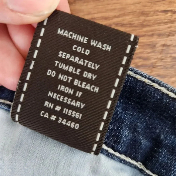 7 For All Mankind Jeans Size 30 Dojo Denim Women's Y2K Low Rise - Picture 13 of 13